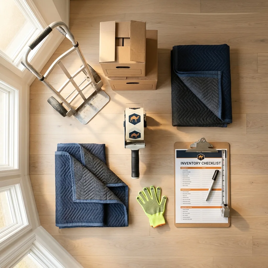 Professional moving supplies and packing materials layout for Tiptonville residential relocations